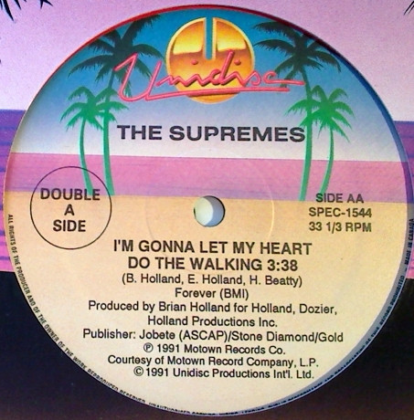 The Supremes / The Supremes - Supremes Medley / I'm Gonna Let My Heart Do The Walking | Unidisc (SPEC-1544) - 3