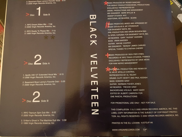 Lenny Kravitz - Black Velveteen | Virgin (VUSTDJF146) - 2