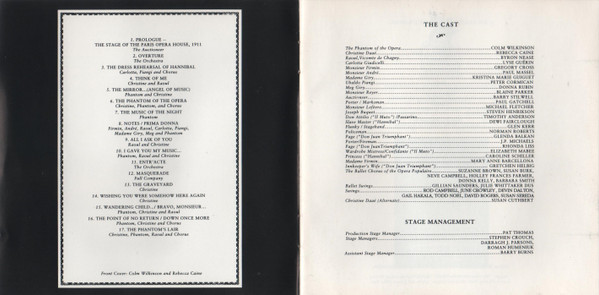 "The Phantom Of The Opera" Original Canadian Cast - Highlights From The Phantom Of The Opera - The Original Canadian Cast Recording | Polydor (847 689 2) - 4 "The Phantom Of The Opera" Original Canadian Cast - Highlights From The Phantom Of The Opera - The Original Canadian Cast Recording | Polydor (847 689 2) - 4