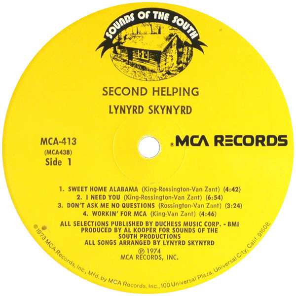 Lynyrd Skynyrd - Second Helping | Sounds Of The South (MCA-413) - 3