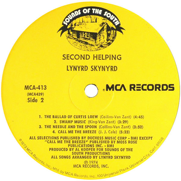 Lynyrd Skynyrd - Second Helping | Sounds Of The South (MCA-413) - 4