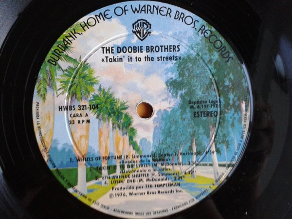 The Doobie Brothers - Takin' It To The Streets | Warner Bros. Records (HWBS 321-104 (LS)) - 3