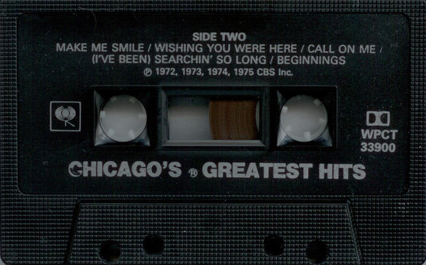 Chicago - Chicago's Greatest Hits [Cassette] | Columbia (WPCT-33900) - 4