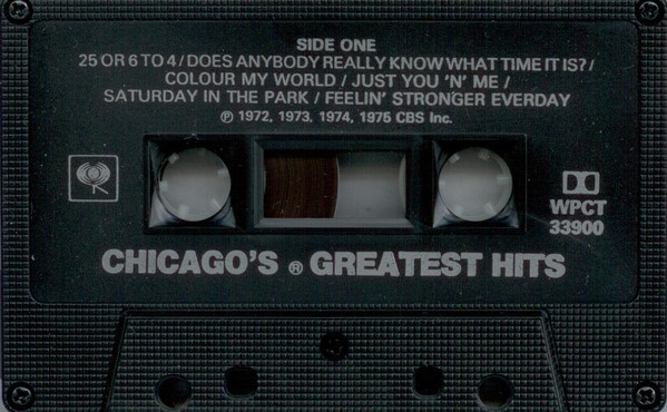Chicago - Chicago's Greatest Hits [Cassette] | Columbia (WPCT-33900) - 3