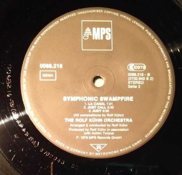 Rolf Kuehn & His Orchestra - Symphonic Swampfire | MPS Records (0068.216) - 4 Rolf Kuehn & His Orchestra - Symphonic Swampfire | MPS Records (0068.216) - 4