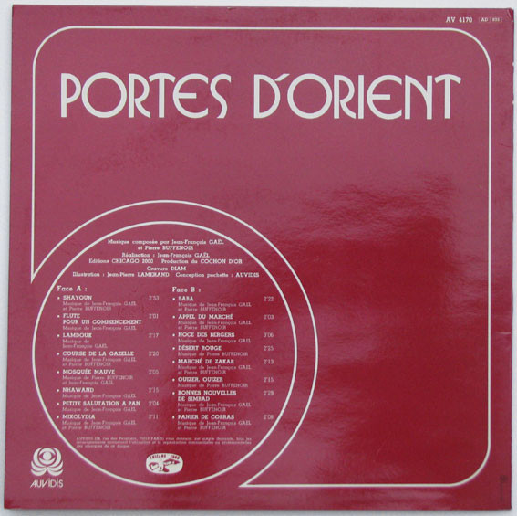 Jean-François Gaël Et Pierre Buffenoir - Portes D'Orient | Auvidis (AV 4170) - 2 Jean-François Gaël Et Pierre Buffenoir - Portes D'Orient | Auvidis (AV 4170) - 2