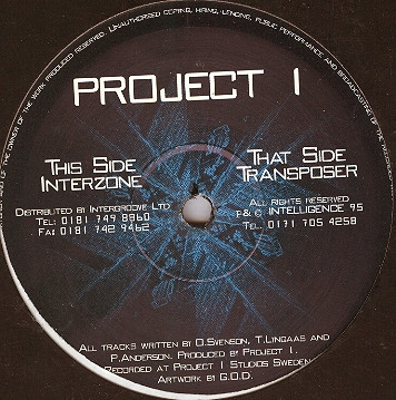 Project 1 - Transposer / Interzone | Intelligence Records (INT 019)