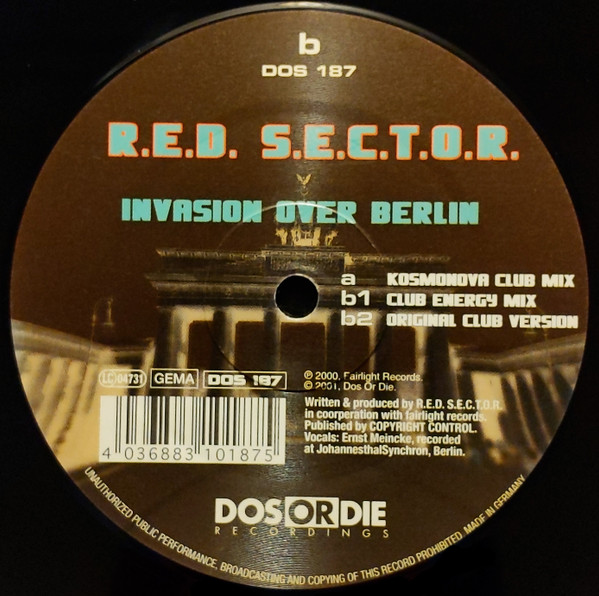 R.E.D. S.E.C.T.O.R. - Invasion Over Berlin | Dos Or Die Recordings (DOS 187) - 2 R.E.D. S.E.C.T.O.R. - Invasion Over Berlin | Dos Or Die Recordings (DOS 187) - 2