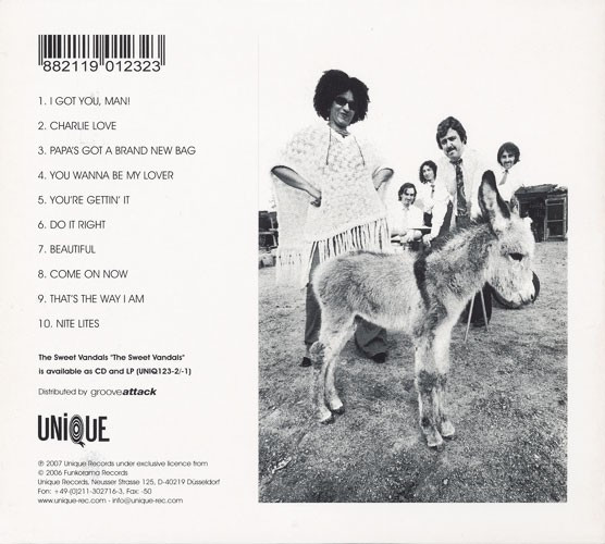 The Sweet Vandals - The Sweet Vandals | Unique (UNIQUE 123-2) - 2