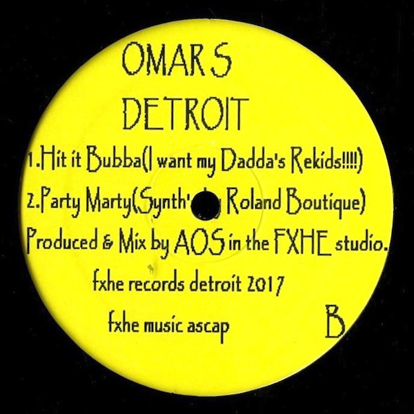 Omar-S - Hit It Bubba | FXHE Records (AOS (696)) - main Omar-S - Hit It Bubba | FXHE Records (AOS (696)) - main