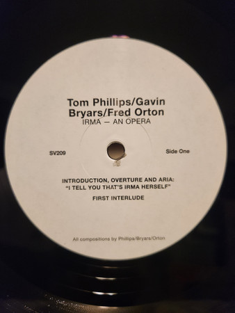 Tom Phillips , Gavin Bryars , Fred Orton - Irma | Superior Viaduct (SV209) - 3