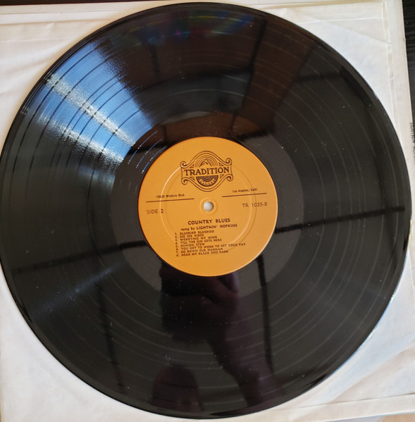 Lightnin' Hopkins - Country Blues | Tradition Everest (TLP 1035) - 4 Lightnin' Hopkins - Country Blues | Tradition Everest (TLP 1035) - 4