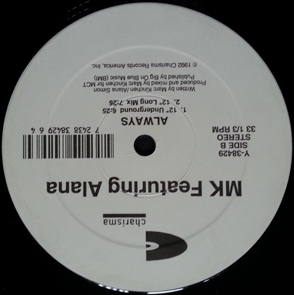 Marc Kinchen featuring Alana - Always | Charisma (Y-38429) - main