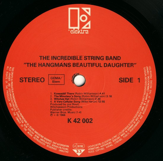 The Incredible String Band - The Hangman's Beautiful Daughter | Elektra (K 42002) - 3 The Incredible String Band - The Hangman's Beautiful Daughter | Elektra (K 42002) - 3