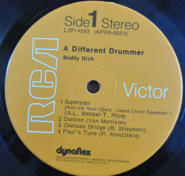 Buddy Rich - A Different Drummer | RCA Victor (LSP-4593) - 3 Buddy Rich - A Different Drummer | RCA Victor (LSP-4593) - 3