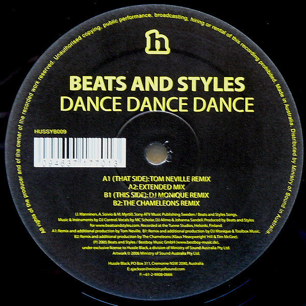 Beats And Styles - Dance, Dance, Dance | Hussle Black (HUSSYB009)