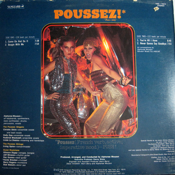 Poussez! - Poussez! [Vinyl] | Vanguard (VSD 79412) - 2