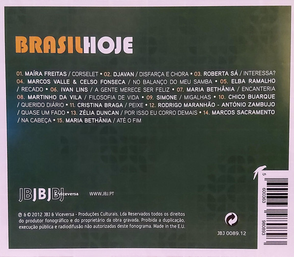 Various - Brasil Hoje | JBJ & Viceversa (JBJ 0089.12) - 3