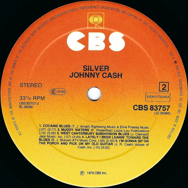 Johnny Cash - Silver | CBS (83757) - 4