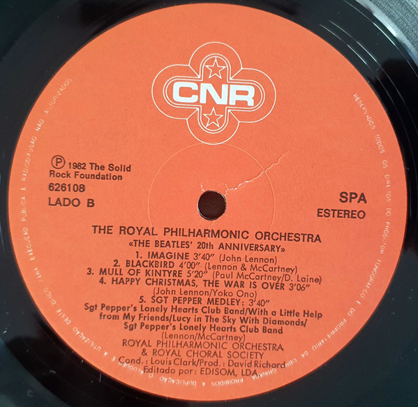 Royal Philharmonic Orchestra - The Beatles 20th Anniversary Concert | CNR Records (626108) - 4