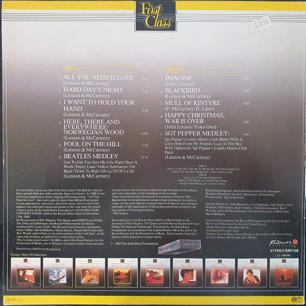 Royal Philharmonic Orchestra - The Beatles 20th Anniversary Concert | CNR Records (626108) - 2