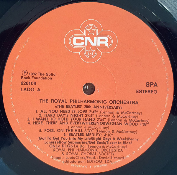 Royal Philharmonic Orchestra - The Beatles 20th Anniversary Concert | CNR Records (626108) - 3