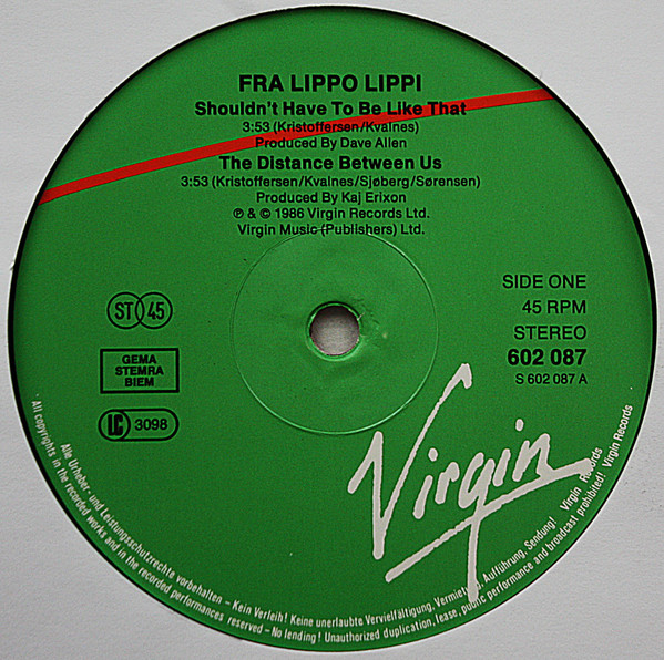 Fra Lippo Lippi - Shouldn't Have To Be Like That | Virgin (602 087) - 4