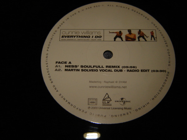 Cunnie Williams - Everything I Do | Universal Licensing Music (ULM) (038 954-1) - 3