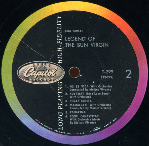 Yma Sumac - Legend Of The Sun Virgin | Capitol Records (T-299) - 4 Yma Sumac - Legend Of The Sun Virgin | Capitol Records (T-299) - 4