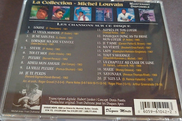 Michel Louvain - Les Grands Succès Volume 3 - Les Années 60 | Disques Mérite (22-1042) - 3 Michel Louvain - Les Grands Succès Volume 3 - Les Années 60 | Disques Mérite (22-1042) - 3