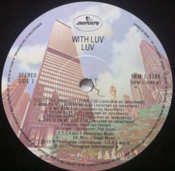 Luv' - With Luv' | Mercury (SRM-1-3788) - 3 Luv' - With Luv' | Mercury (SRM-1-3788) - 3