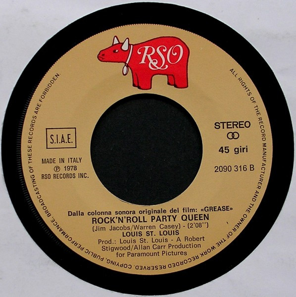 John Travolta , Olivia Newton-John & "Grease" Cast / Louis St. Louis - Summer Nights / Rock 'n' Roll Party Queen | RSO (2090 316) - 4 John Travolta , Olivia Newton-John & "Grease" Cast / Louis St. Louis - Summer Nights / Rock 'n' Roll Party Queen | RSO (2090 316) - 4