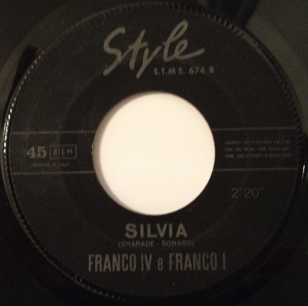 Franco IV E Franco I - Ho Scritto T'Amo Sulla Sabbia | Style (STMS 674) - 4