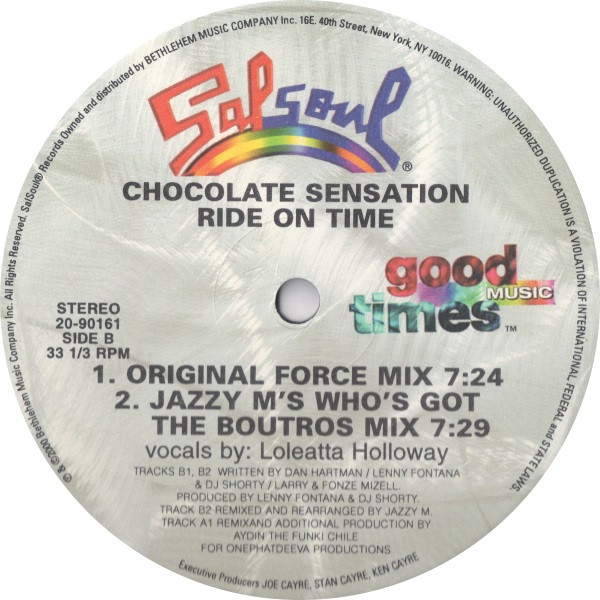 Loleatta Holloway - Chocolate Sensation / Ride On Time | Salsoul Records (20-90161) - 4 Loleatta Holloway - Chocolate Sensation / Ride On Time | Salsoul Records (20-90161) - 4