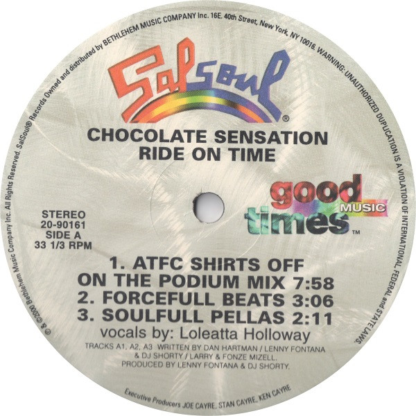 Loleatta Holloway - Chocolate Sensation / Ride On Time | Salsoul Records (20-90161) - 3 Loleatta Holloway - Chocolate Sensation / Ride On Time | Salsoul Records (20-90161) - 3