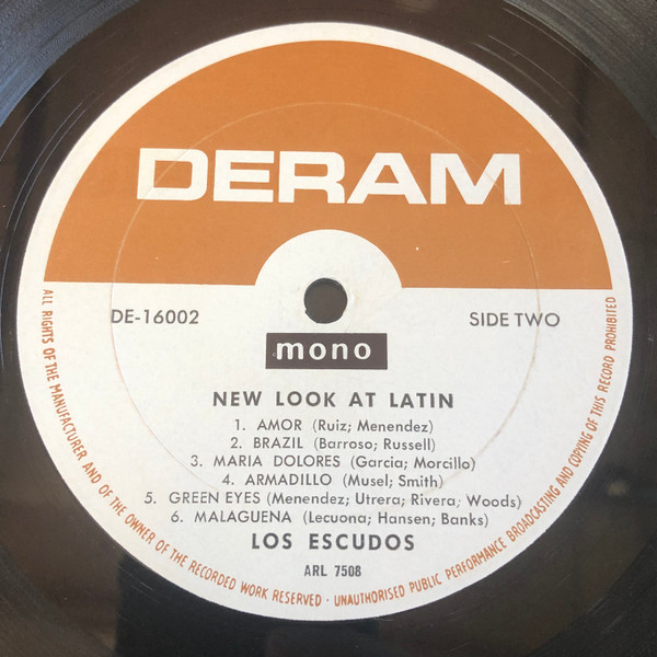 Los Escudos - New Look At Latin | Deram (DE 16002) - 4