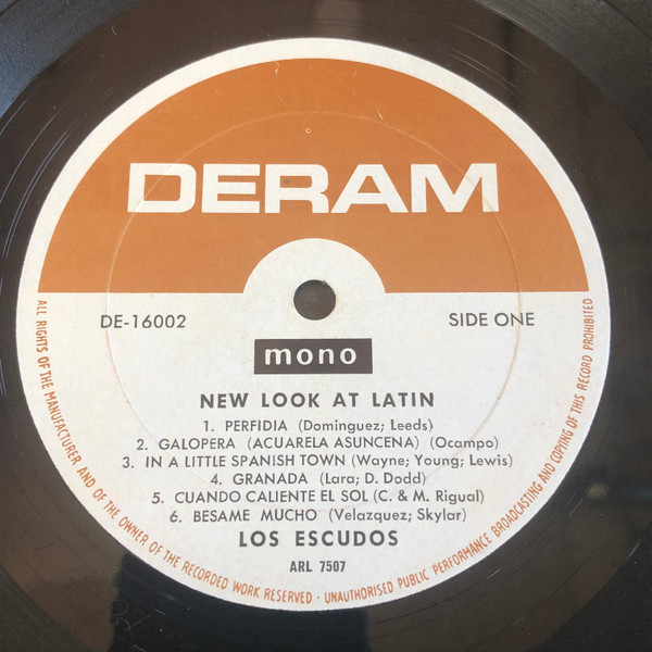 Los Escudos - New Look At Latin | Deram (DE 16002) - 3