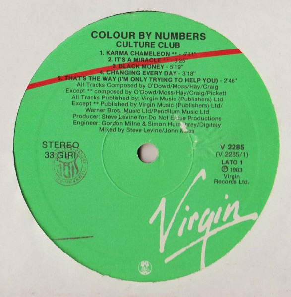 Culture Club - Colour By Numbers | Virgin (V 2285) - 3 Culture Club - Colour By Numbers | Virgin (V 2285) - 3