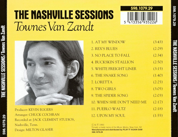 Townes Van Zandt - The Nashville Sessions | Tomato (598.1079.29) - 2