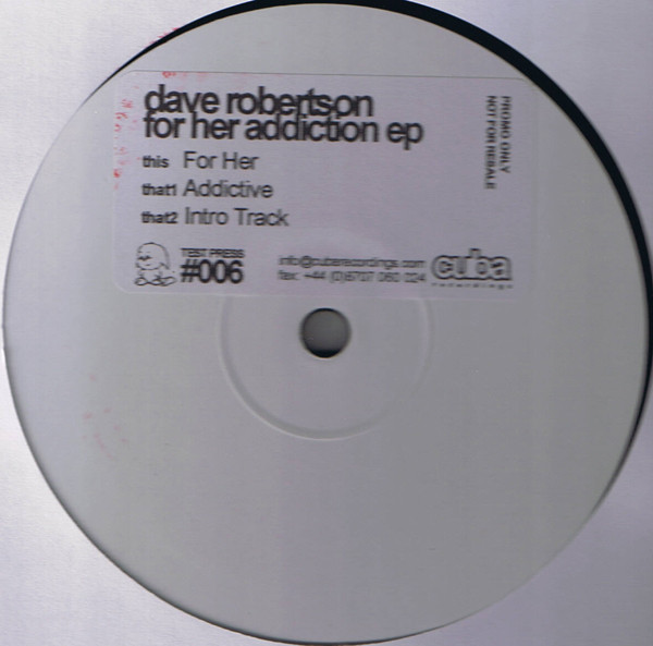 Dave Robertson - For Her Addiction EP | Cuba Recordings (Cuba Recordings #006) - main Dave Robertson - For Her Addiction EP | Cuba Recordings (Cuba Recordings #006) - main