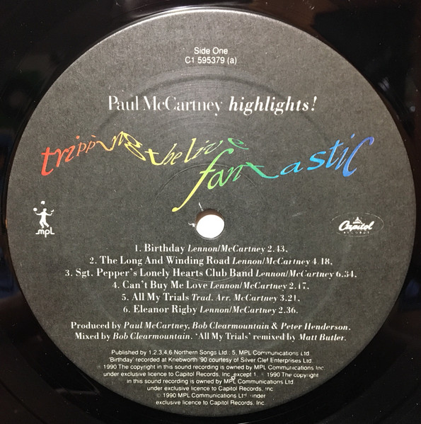Paul McCartney - Tripping The Live Fantastic - Highlights! [Vinyl] | Capitol Records (C1 595379) - 3