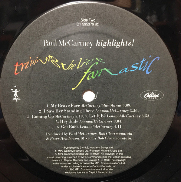 Paul McCartney - Tripping The Live Fantastic - Highlights! [Vinyl] | Capitol Records (C1 595379) - 4