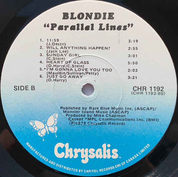 Blondie - Parallel Lines | Chrysalis (CHR 1192) - 4 Blondie - Parallel Lines | Chrysalis (CHR 1192) - 4