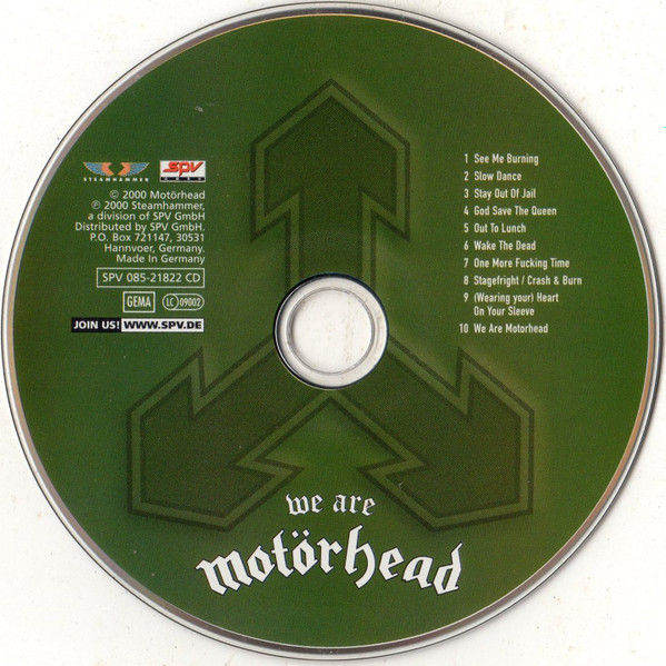 Motörhead - We Are Motörhead | Steamhammer (SPV 21822 CD) - 3