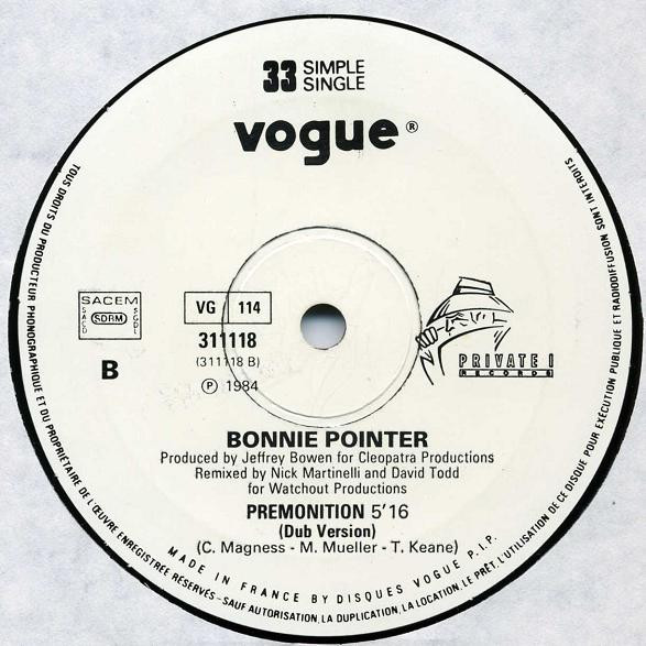 Bonnie Pointer - Premonition | Private I Records (311118) - 3