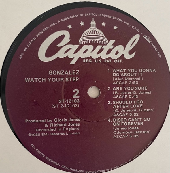 Gonzalez - Watch Your Step | Capitol Records (ST 12103) - 4 Gonzalez - Watch Your Step | Capitol Records (ST 12103) - 4