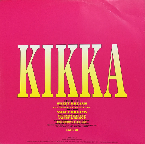 Kikka - Sweet Dreams | 21st Century Records (CNT 21-04) - 2 Kikka - Sweet Dreams | 21st Century Records (CNT 21-04) - 2