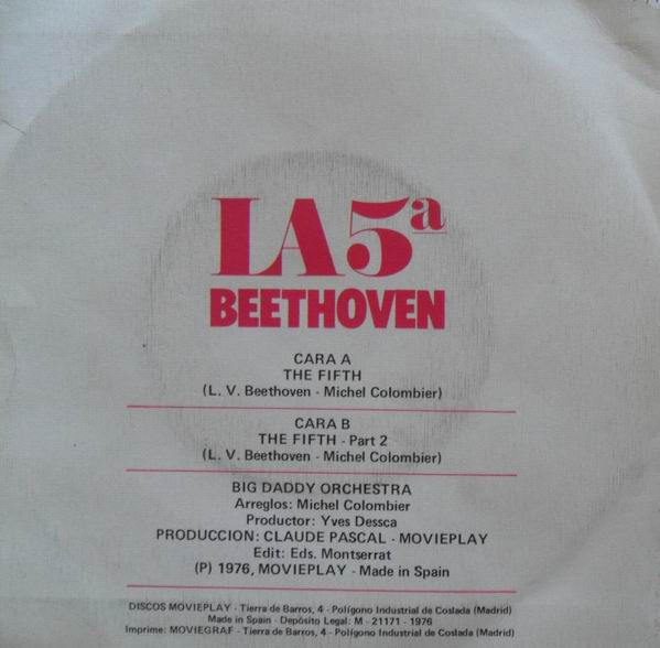 Big Daddy Orchestra - La 5ª = The Fifth | Movieplay (SN-90116) - 2