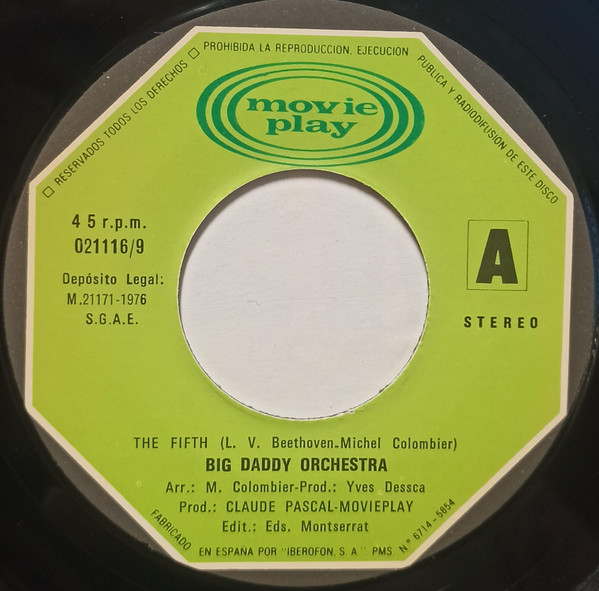 Big Daddy Orchestra - La 5ª = The Fifth | Movieplay (SN-90116) - 3