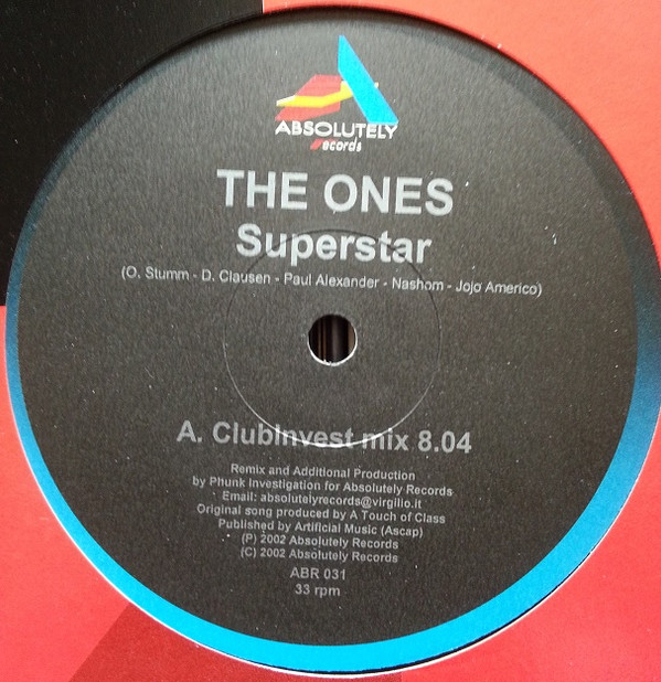 The Ones - Superstar | Absolutely Records (ABR 031) - 2 The Ones - Superstar | Absolutely Records (ABR 031) - 2